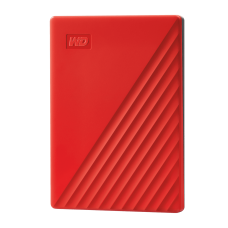 WD Western Digital My Passport 1TB Slim Portable External Hard Disk USB 3.0 With WD Backup Software & Password Protection - Red