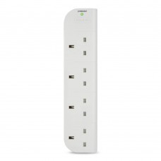 Belkin Economy Series 4-Socket 3M Surge Protector - White (F9E400SA3M)