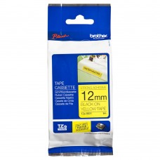 Brother TZe-S631 Black on Yellow (12mm) Strong Adhesive Tapes