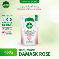Dettol Co-Created with Mom Rose Shower Gel Refill Pack - 450g