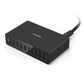 Anker A2133 PowerPort 10 USB Charger 2A PowerIQ Phone Charger 60W 5V/12A Quick Charging Smart USB Charger for Phone Tablet (MY PLUG)