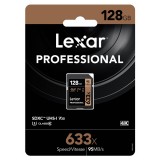 Lexar 633X Professional 128GB V30 U3 SDHC/SDXC UHS-I Memory Cards (up to 95MB/s read, Write 45MB/s)