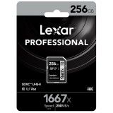 Lexar 1667X Professional 256GB V60 U3 SDXC UHS-II Memory Cards (up to 250MB/s read, 120MB/s write)