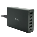 Innoz® InnoPower PD6C USB-C PD 6 Port Desktop Charger - Black
