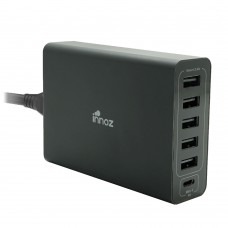 Innoz® InnoPower PD6C USB-C PD 6 Port Desktop Charger - Black