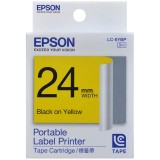 Epson 24mm x 8m Black on Yellow Tape C53S6 (Item no:EPS LK-6YBP)