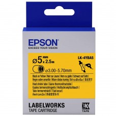 Epson Black on Yellow, Heat Shrink, DIA.(Item No:EPS LK-4YBA5)