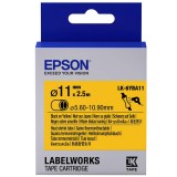 Epson Black on Yellow, Heat Shrink, DIA(Item No:EPS LK-6YBA11)