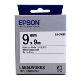 Epson LK-3WBN LabelWorks Tape - 9mm Black on White Tape (Item no: EPS LK-3WBN)