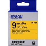Epson LK-3YBP LabelWorks Tape - 9mm Black on Yellow Tape (Item No: EPS-LK-3YBP)