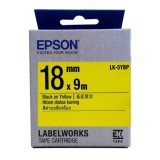 Epson LK-5YBP LabelWorks Tape - 18mm Black on Yellow Tape (Item no: EPS LK-5YBP)