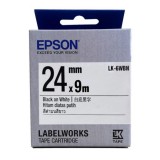 Epson LK-6WBN  LabelWorks Tape - 24mm Black on White Tape (Item no: EPS LK-6WBN)
