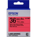 Epson LK-7RBP LabelWorks Tape - 36mm Black on Red Tape (Item no: EPS LK-7RBP) 