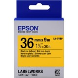 Epson LK-7YBP LabelWorks Tape - 36mm Black on Yellow Tape (Item no: EPS LK-7YBP)