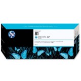 HP 81 DesignJet Dye Ink Cartridge 680-ml - Cyan (C4931A)