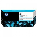 HP 81 Light Cyan Dye Printhead and Printhead Cleaner (C4954A)
