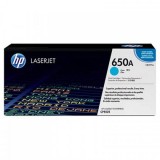 HP 650A Cyan LaserJet Toner Cartridge (CE271A)