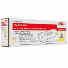 OKI C5650 C5750 Yellow Toner Cartridge (43872309)