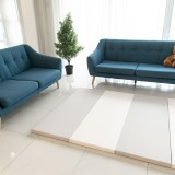 PU Leather & XPE Foam Foldable Play Mat - Grey (220*140*4cm)