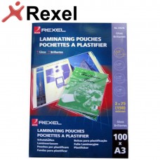 Rexel LaminatePouch 75Mic 303x426mm A3