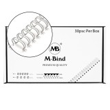 M-Bind Double Wire Bind 2:1 A4 - 1-1/2"(38mm) X 23 Loops, 30pcs/box, White