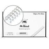 Double Wire Bind 3:1 A4 - 5/8"(16mm) X 34 Loops, 50 pcs/box, Silver