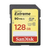 SanDisk Extreme 128GB 90MB/s U3 C10 SDXC UHS-I Memory Card