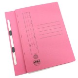 ABBA FLAT FILE 350(PM)PLASTIC CLIP PINK
