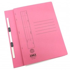 ABBA FLAT FILE 350(PM)PLASTIC CLIP PINK