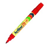 Artline 70 Permanent Marker EK-70 - Refillable 1.5mm Red EK-70-R 