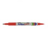 Artline EK041T Twin Permanent Marker 0.4&1.0mm-Red