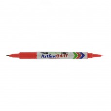 Artline EK041T Twin Permanent Marker 0.4&1.0mm-Red