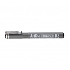 Artline Black Drawing System Pen 0.3mm (EK-233)