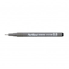 Artline Black Drawing System Pen 0.8mm (EK-238)
