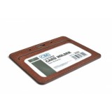 CBE LEATHER CARD HOLDER 3322-BROWN