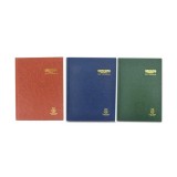 Campap CA3126 F5 3 Column Numbering Hard Cover Book 128pages