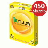 IK YELLOW A4 size, 70gm ,450 shts Paper
