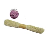 Colorful Paper Rope 25meters with Gold Line - Ivory