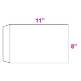 White Envelope-100gsm-250pcs 8inX11in