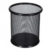 Pen Holder Round Mesh Pen Pot - Black (Item No: B01-24BK) A1R2B23
