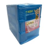 NISO 3 Tier Small Drawer Blue 17 x 4.5 x 12cm