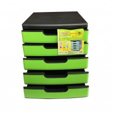 Niso 5 Tier Letter Tray Green (8822)