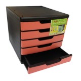 Niso 5 Tier Letter Tray Pink (8822)