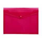 A4 DOCUMENT HOLDER W/BUTTON (PINK)