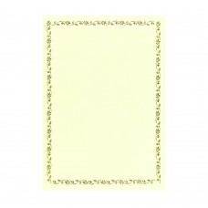 Kertas Sijil / Certificate Paper with Gold Border (100pcs)