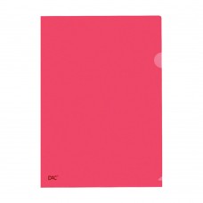 L Shape Transparent (Red) Document Holder File A4 Size