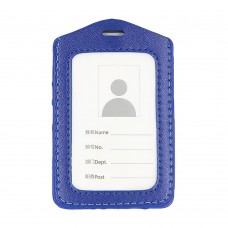 Leather Name Tag Potrait Blue (54x85mm)