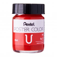 Pentel Poster Color U Red 30ml (No.11)