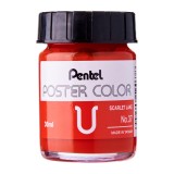 Pentel Poster Color U Scarlet Lake 30ml (No.37)