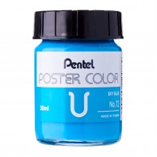 Pentel Poster Color U Sky Blue 30ml (No.72)